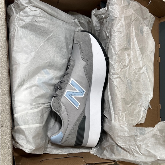 NWT New Balance 515H Platform Womens Slate Light Grey, White and Blue - Picture 6 of 7